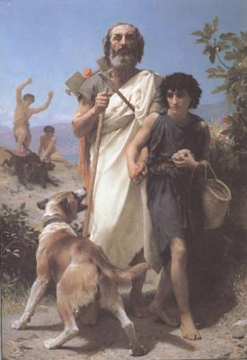 Adolphe William Bouguereau Homer and His Guide (mk26) oil painting image